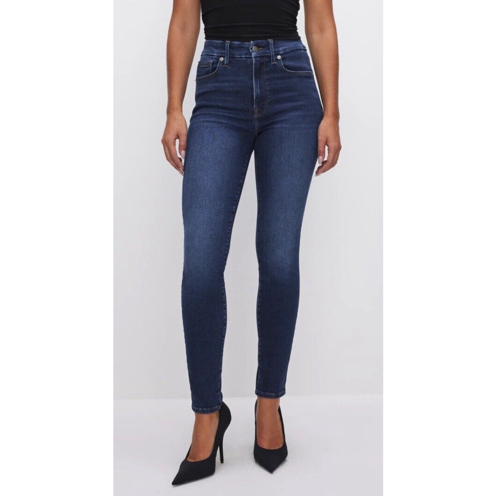 Good American GOOD LEGS SKINNY JEANS Women’s 15/33 Blue Dark Wash City Stretch